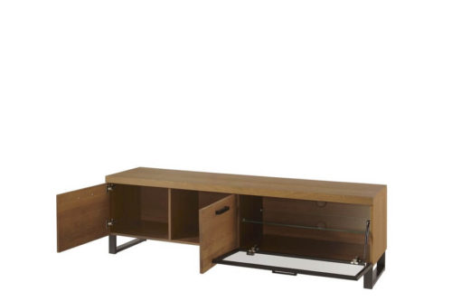 Szafka RTV 2-drzwiowa z klapą Pratto