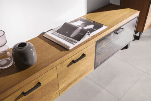 Szafka RTV 2-drzwiowa z klapą Pratto