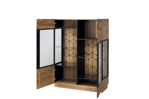 Witryna 2-drzwiowa niska Mosaic