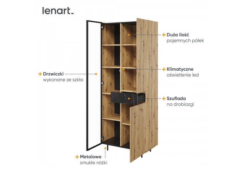 Witryna wysoka Marmo MR-02