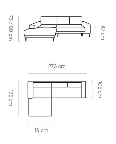 Narożnik rozkładany Capitol Wersal