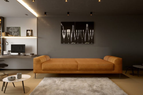 Sofa rozkładana z pojemnikiem Capitol