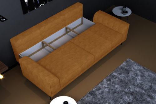 Sofa rozkładana z pojemnikiem Capitol