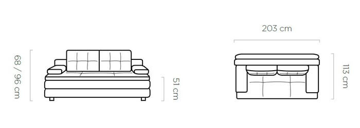 Sofa rozkładana Fox Wersal