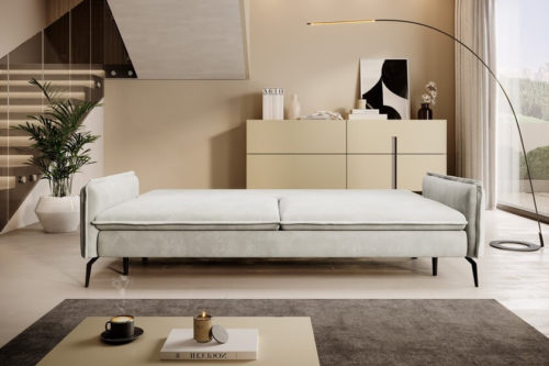 Sofa rozkładana z pojemnikiem Glossy