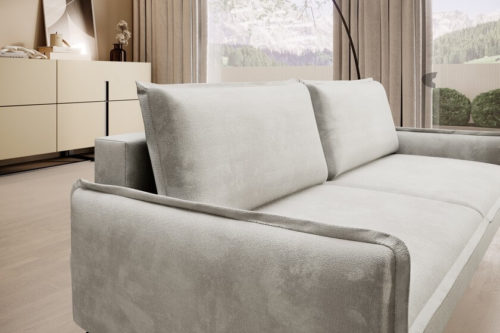Sofa rozkładana z pojemnikiem Glossy
