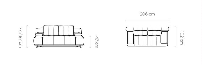 Sofa rozkładana Honey Wersal