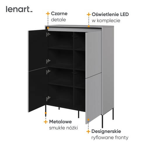 Komoda wysoka Trend TR-03 Lenart