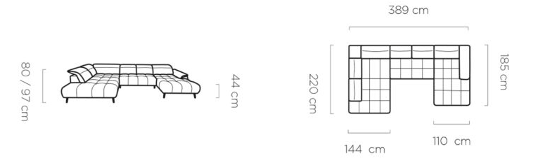 Narożnik Montana XL Wersal