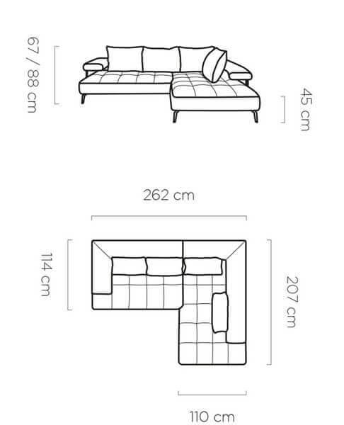 Narożnik Montella L Wersal