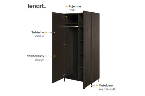 Szafa 2-drzwiowa Piemonte Lenart