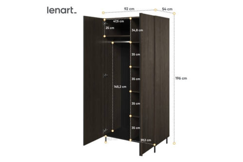 Szafa 2-drzwiowa Piemonte Lenart