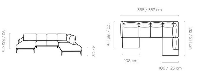 Narożnik Strom XL Wersal