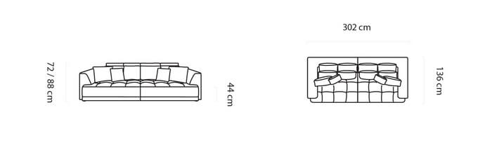 Sofa Tiga Big Sofa Wersal