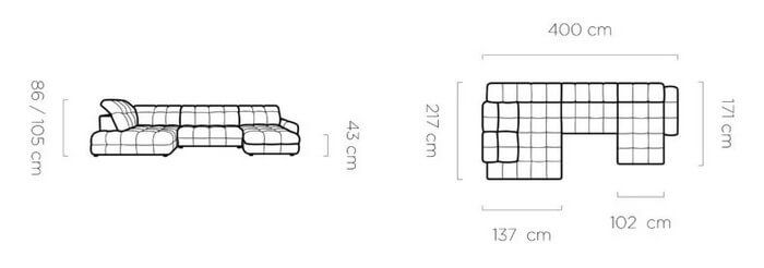 Narożnik Tollo XL Wersal
