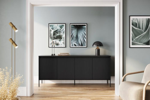 Komoda z ryflowanymi frontami Trend TR-04