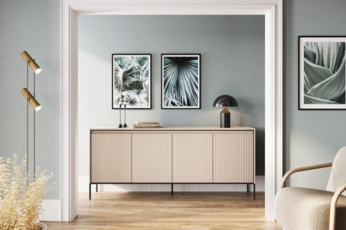 Komoda z ryflowanymi frontami Trend TR-04