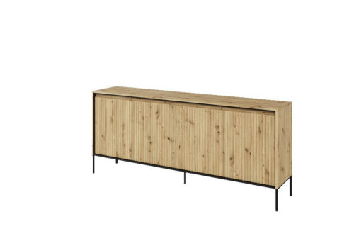 Komoda z ryflowanymi frontami Trend TR-04