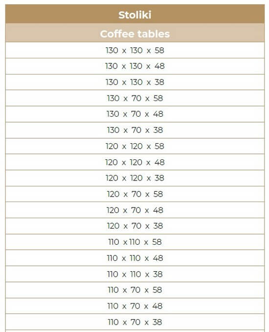 Stolik kawowy z litego drewna Amadeo