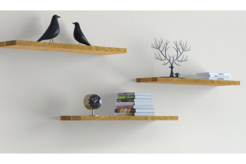 Półka z litego drewna Camilla