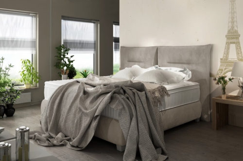 Łóżko tapicerowane Fog