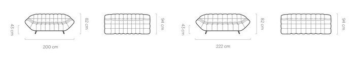 Sofa nierozkładana Gappa