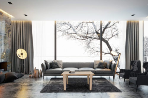 Stolik z litego drewna Luciano