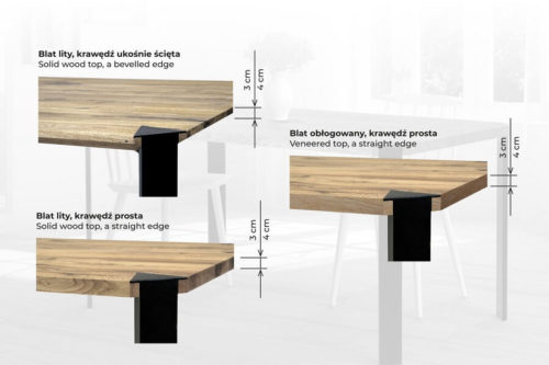 Stół z litego drewna Matteo