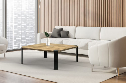 Stolik kawowy z litego drewna Matteo