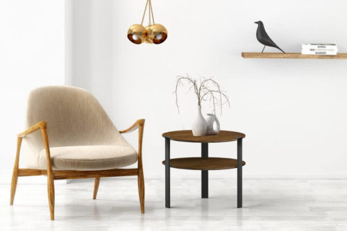 Stolik kawowy z litego drewna Matteo