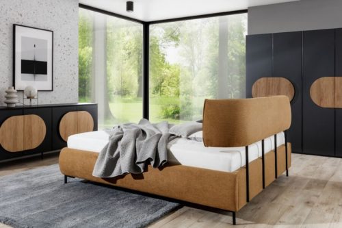 Łóżko tapicerowane Oval