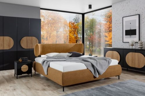 Łóżko tapicerowane Oval