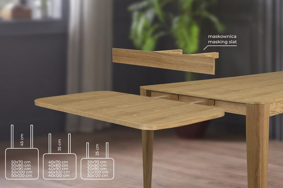 Stół z litego drewna Paolo