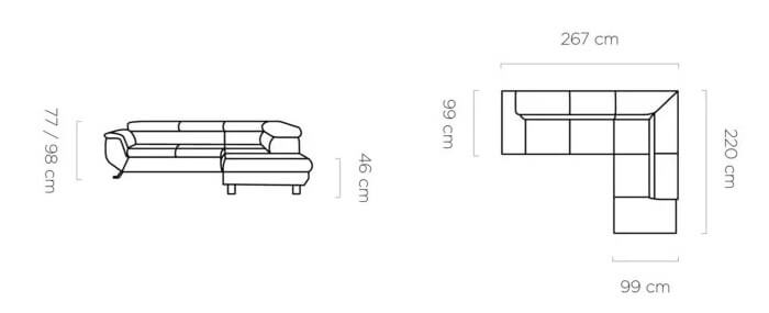 Narożnik Phoenix L Wersal