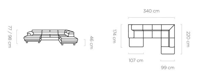 Narożnik Phoenix XL Wersal