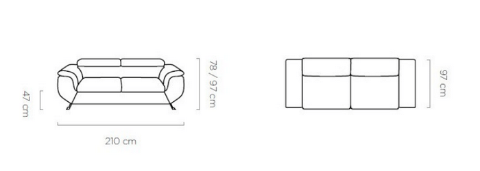 Sofa nierozkładana Phoenix