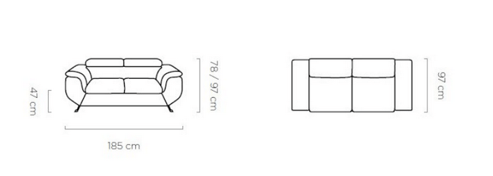 Sofa nierozkładana Phoenix