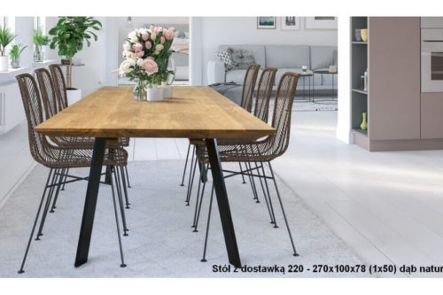 Stół z litego drewna Romano Ortus