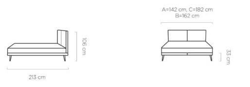 Łóżko tapicerowane Selene