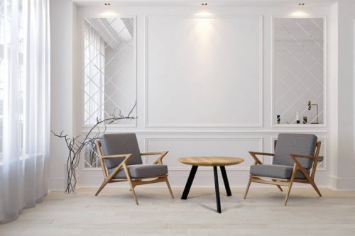 Stolik z litego drewna Romano