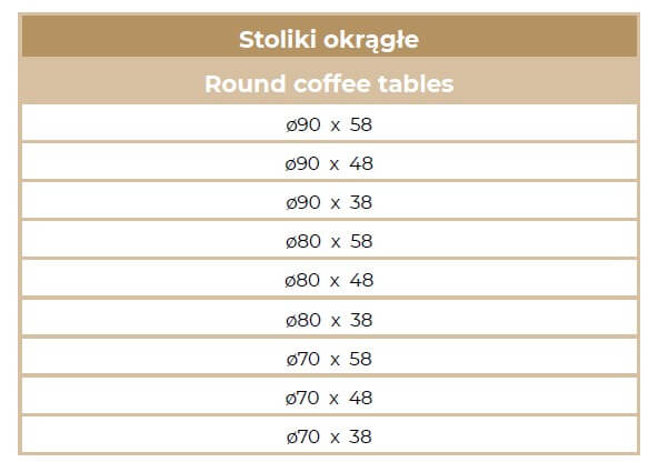 Stolik z litego drewna Romano