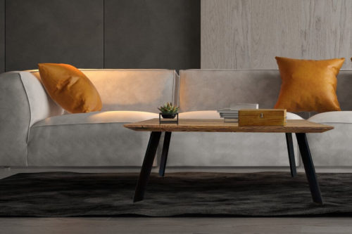 Stolik z litego drewna Romano