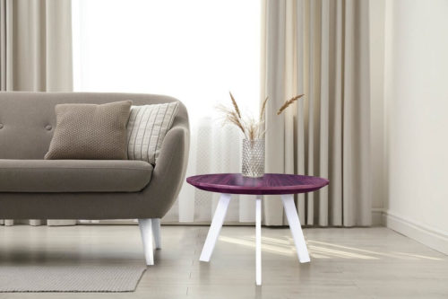 Stolik z litego drewna Romano