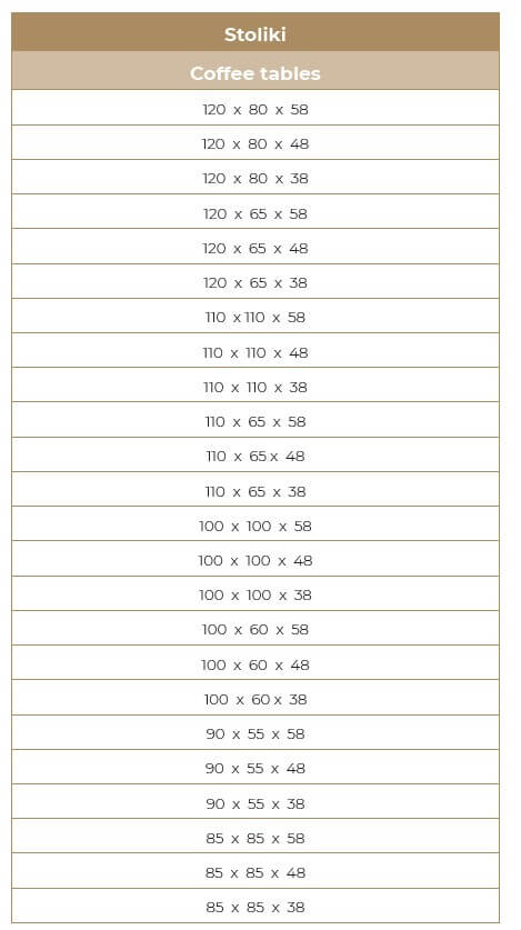 Stolik kawowy z litego drewna Vittorio