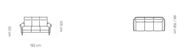 Sofa z funkcją relaks Xavi