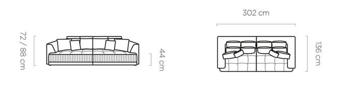 Sofa Zonda Big Sofa Wersal