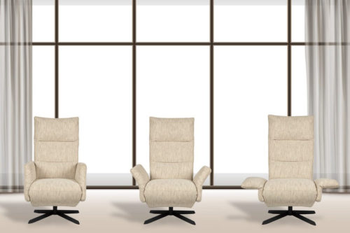 Fotel z wbudowanym podnóżkiem Siena