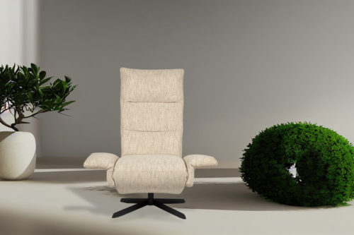 Fotel z wbudowanym podnóżkiem Siena