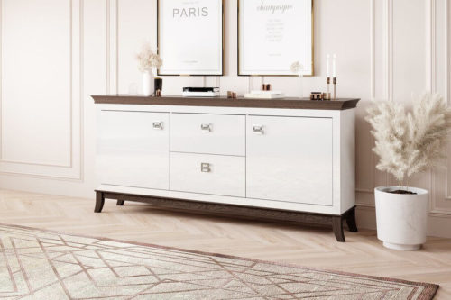 Meble białe do salonu Tisaro Bydgoskie Meble