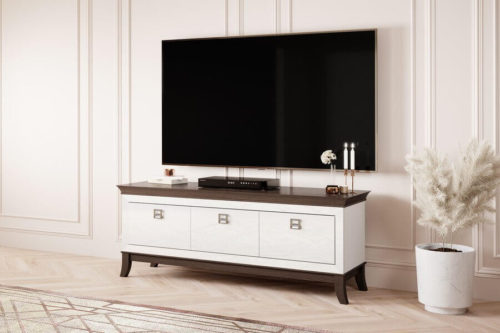 Meble białe do salonu Tisaro Bydgoskie Meble
